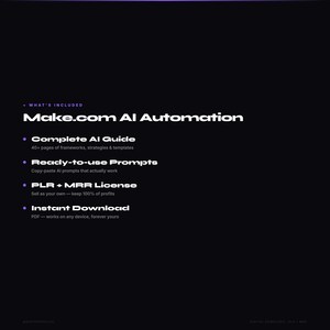 Make.com AI Automation | Digital Guide + Canva Template | Instant Download image 6