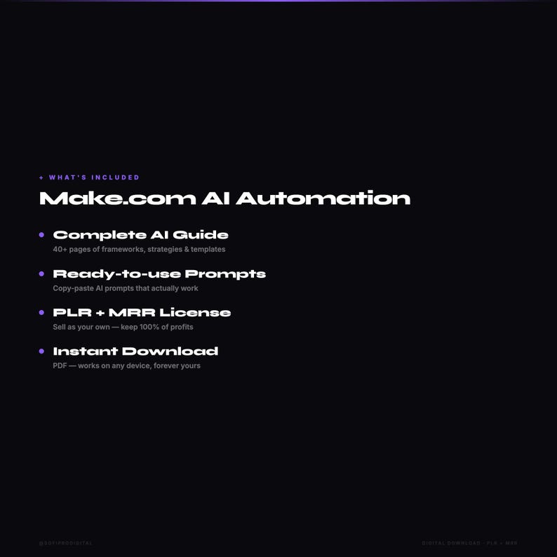 Make.com AI Automation | Digital Guide + Canva Template | Instant Download image 6