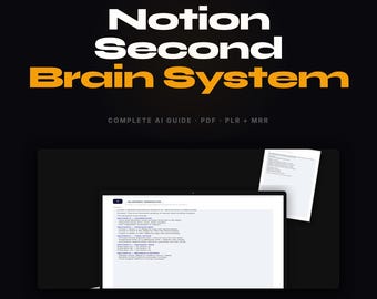 Notion Second Brain System / Gestione della conoscenza basata sull'intelligenza artificiale