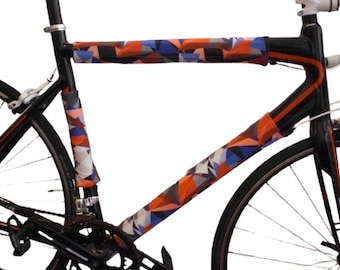 Vinilos reflectantes para cuadros de bicicleta: Decoración reversible para la seguridad ciclista con diseño de mosaico Metro