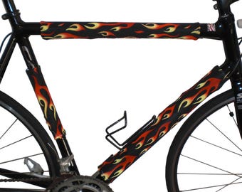 Envolturas reflectantes para cuadros de bicicleta: decoración reversible de seguridad para ciclismo