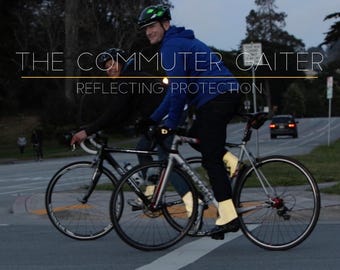 Reflekterande cykelpendlare: Cordura benskydd