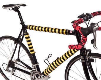 Envolturas reflectantes para cuadros de bicicleta: decoración reversible de seguridad para ciclismo