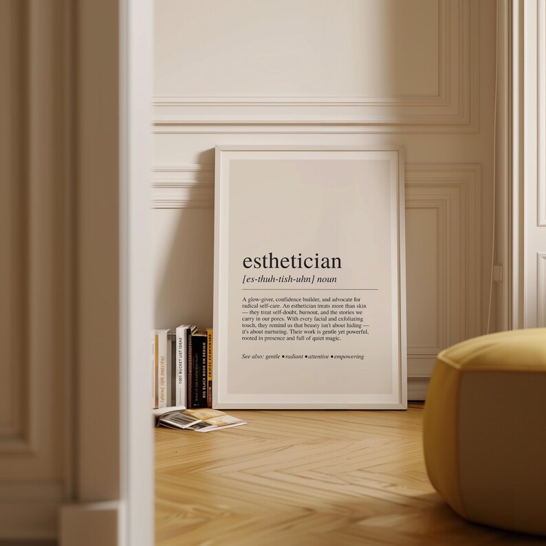 a picture of a poster on a wall in a room