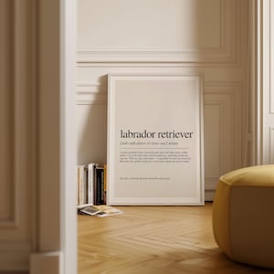 a poster on a wall in a room