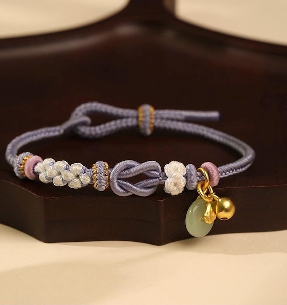 Handmade Braided Lucky Bracelet: Chinese Knot, Woven Rope Jewelry