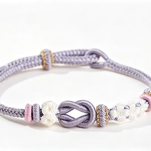 Handmade Braided Lucky Bracelet: Chinese Knot, Woven Rope Jewelry 1