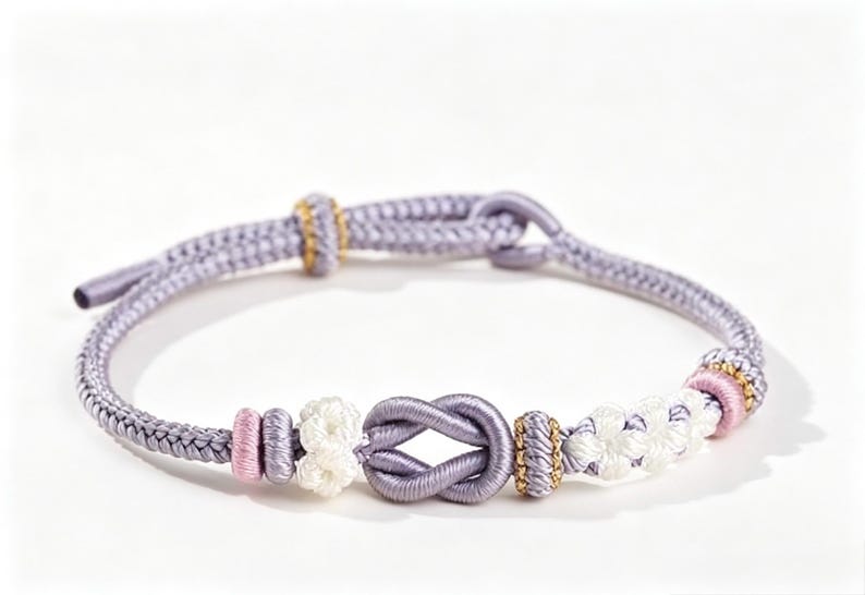 Handmade Braided Lucky Bracelet: Chinese Knot, Woven Rope Jewelry 1
