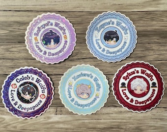 Love and Deepspace Waifu Button/Pin and Sticker