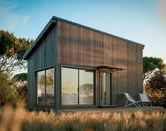 300 Sq Ft Tiny House Plans 1 Bedroom Minimalist Small Home Floor Plan