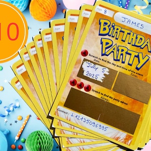 Pokemon Birthday invitation