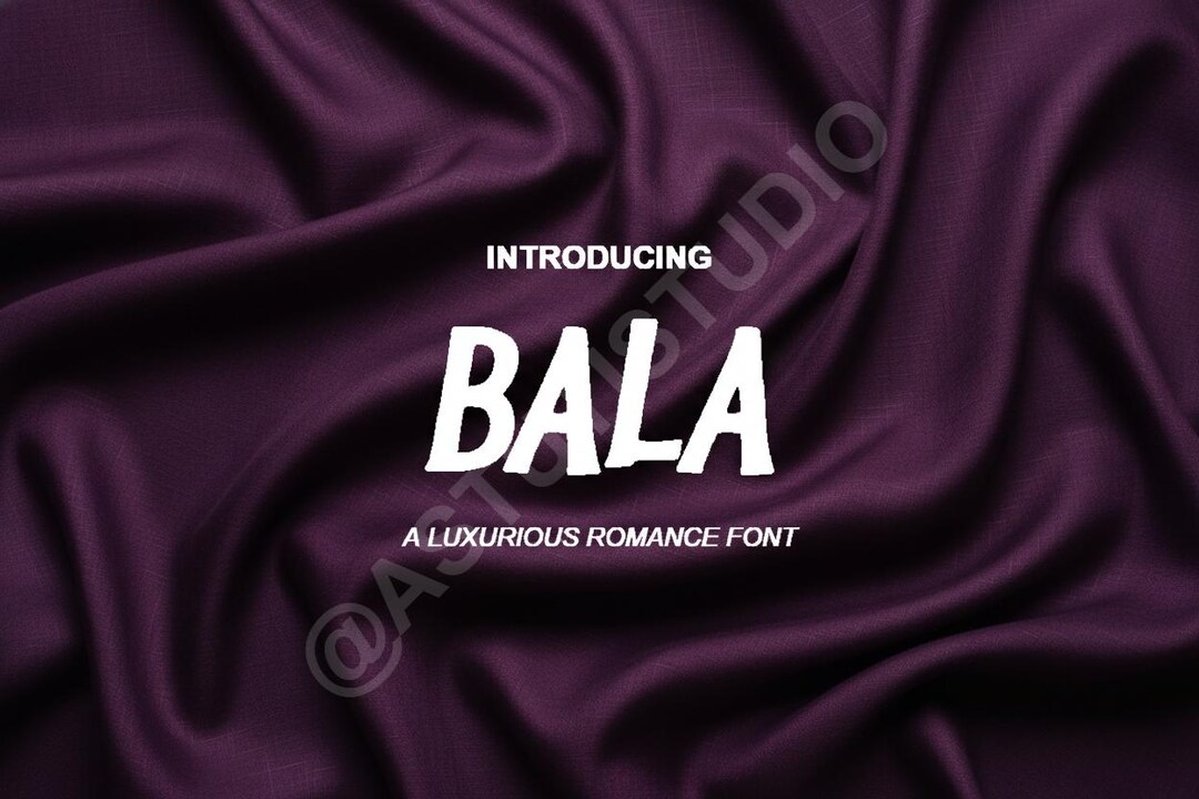 Bala Handwritten Font | Playful Brush Script for Kids (instant Download ...