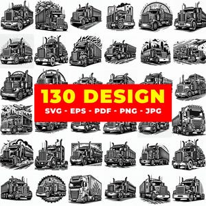 LKW Tribal Gravur SVG Bundle: Laser Cut Designs (Digitaler Download)