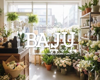 Baju Bubble Font | Playful Kids Display Typeface