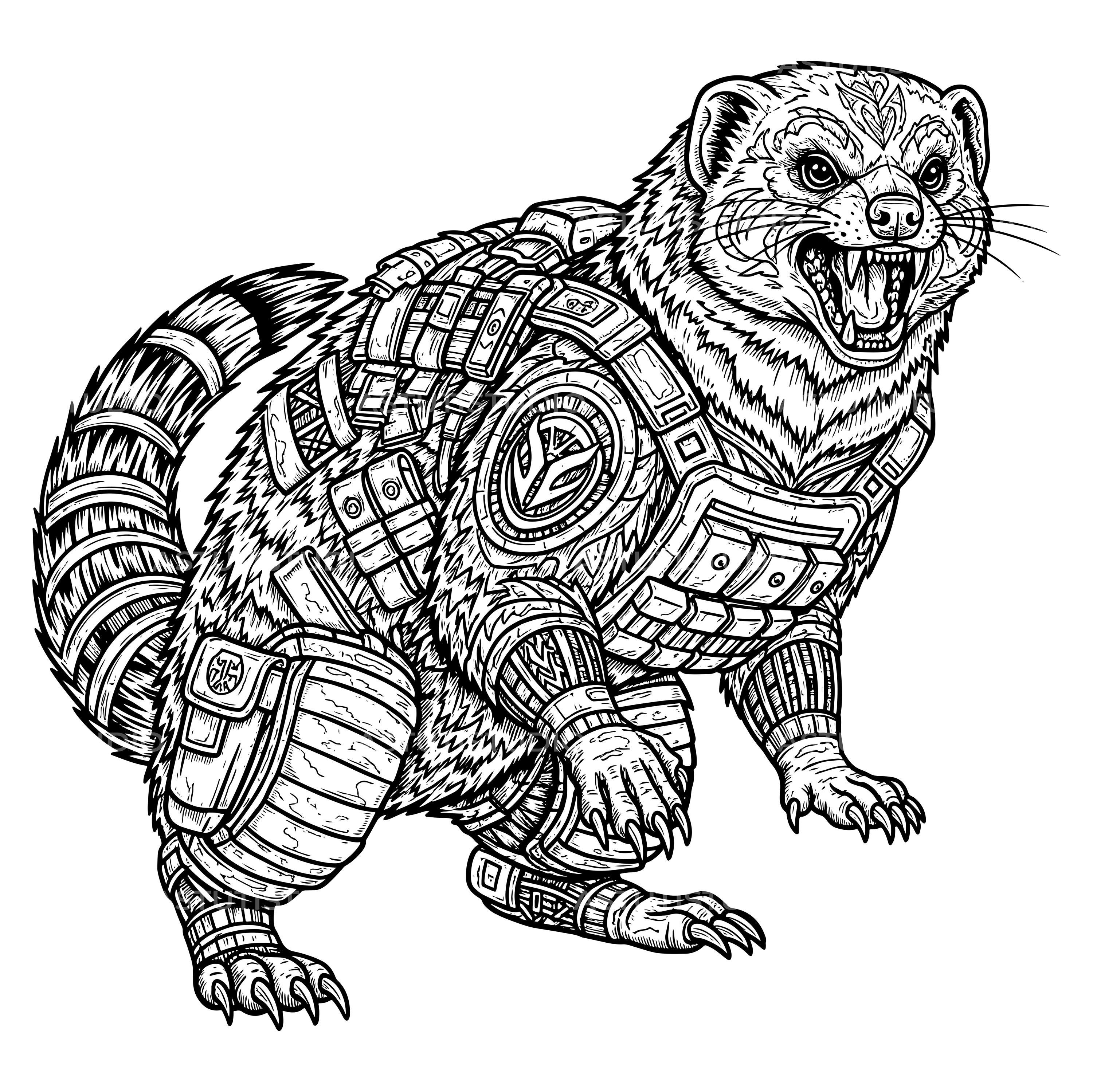 Tactical Raccoon SVG Bundle: Tribal Warrior Design (digital Files) - Etsy