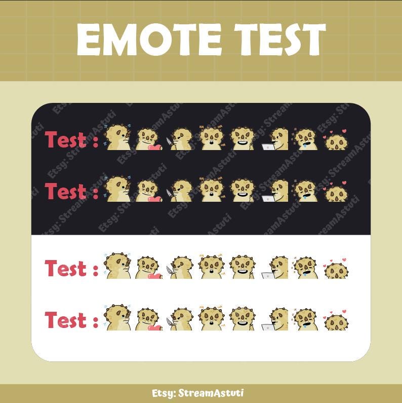 8 X Cute Triceratops Twitch Emotes Pack | Perfect for Streaming | Funny ...