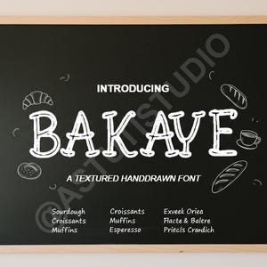 Bakaye Display Font | Grunge Horror Typeface | Spooky Halloween Branding | Distressed Movie Poster Font | Edgy Merch SVG