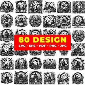 Halloween Tribal Engraving SVG Bundle: Gothic Laser Cut Designs