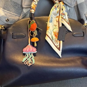 Unique Bag Charm, Cute Key Chain, Handmade Bag Charm, Keychain Gift, Animal Keychain, Unique Small Gift for Her