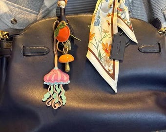 Unique Bag Charm, Cute Key Chain, Handmade Bag Charm, Keychain Gift, Animal Keychain, Unique Small Gift for Her