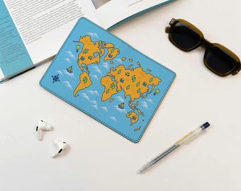 Vegan Leder Passport Cover, Wanderlust Kollektion - Personalisierter Leder Passinhaber - Reisegeschenke