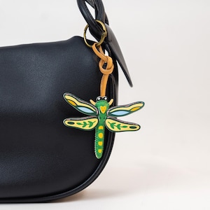 Vegan Leather Bag Charm, Insects Collection Bag Charm, Unique Microfiber Bag Charm, Handmade Bag Charm, Unique Keychain Gifts,