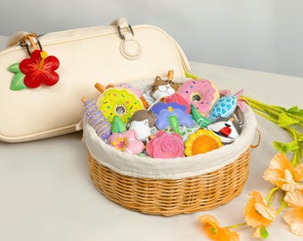 Vegan Microfiber Backpack Charm – Handmade Microfiber Vegan Bag Charm - Chic Vegan Purse Charm – Unique Gift for Her Special Day