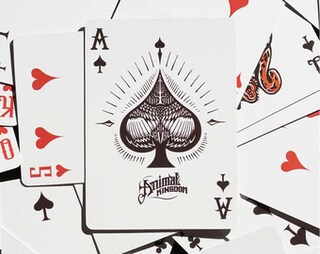 Carte Da Gioco Bicycle Brimstone – Mazzo Aqua Limited Edition Con Dorso Personalizzato
