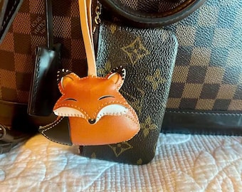 Animal Bag Charm, Vegan Leather Handbag Charm, Purse Charm, Keychain Gift, Unique Gift for Her