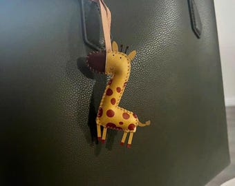 Animal Bag Charm, Giraffe Bag Charm, KeyChain Charm, Animal Collection Accessories Charm