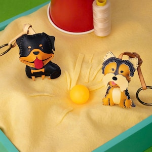 Yorkie Dog Bag Charm – Handmade Puppy Keychain Gift, Cute Dog Lover Accessory, Animal Key Chain, Puppy Collection
