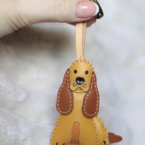 Handmade Vegan Leather Keychain – Purse Charm for Women, Animal Cute Microfiber Bag Accessory, Unique Gift for Her