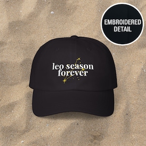 Embroidered gift Leo zodiac dad hat leo celestial embroidered astrology leo birthday gift for her summer aesthetic horoscope sign birthday