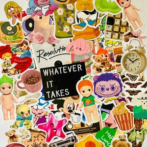 Mystery Sticker Pack Pinterest Aesthetic Stickers Retro Vintage Stickers Scrapbook Stickers Planner Stickers Junk Journal Scrapbook Stickers
