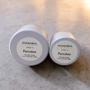 Pfannkuchenkerzen: Zweier-Set (eine 3.2 Unze, eine 16.3 Unze)