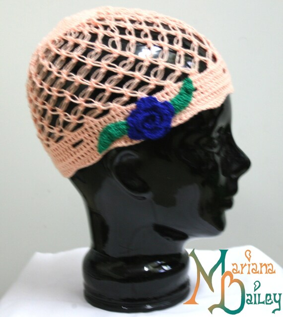 crochet mesh hat pattern