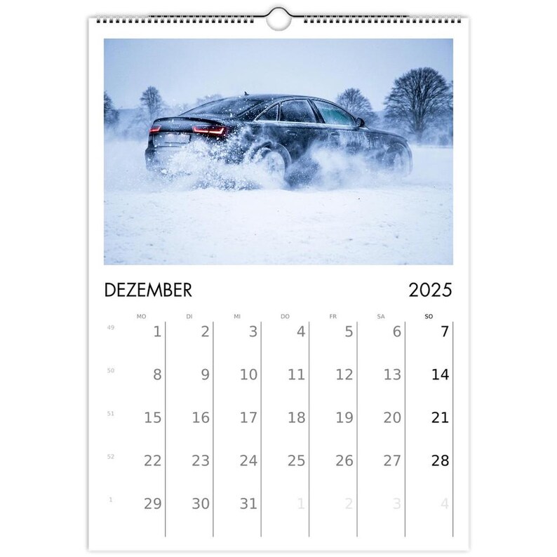 Car Wall Calendar 2025 Etsy Australia