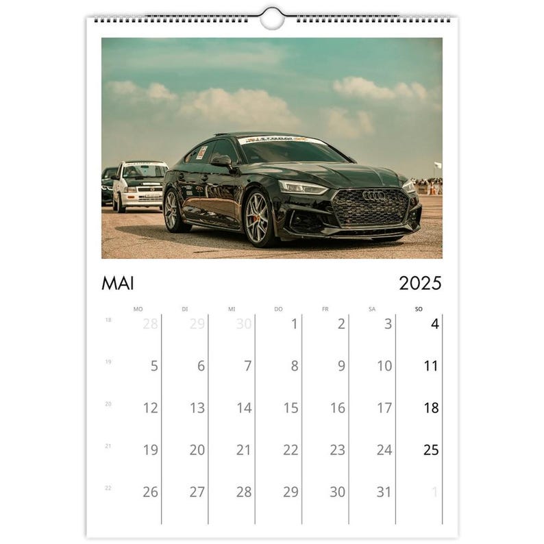 Car Wall Calendar 2025 Etsy Australia