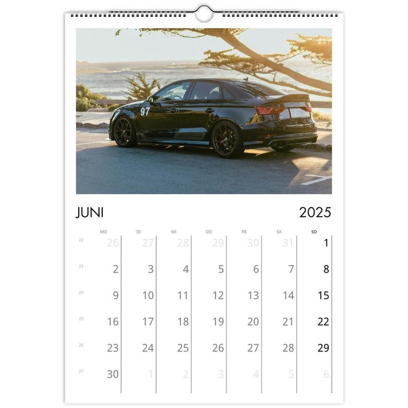 Car Wall Calendar 2025 Etsy Australia