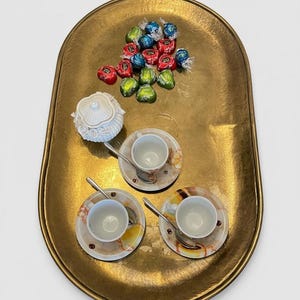 Vintage tables bedside florentine trays set of two antique luxury handmade decoration baroque art art deco Italy design coffee bedroom