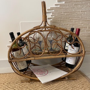 bar cart vintage trolley Hollywood regency drinks gold 50s Italian handmade wheels pannelli vetro scomponibili mid century hotel guest gift