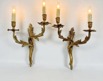 Appliques murales, luminaires de style vintage, design moderne du milieu du siècle, rococo, style Régence, lampes anciennes, style futuriste, laiton, style français, art déco, élégant, italien