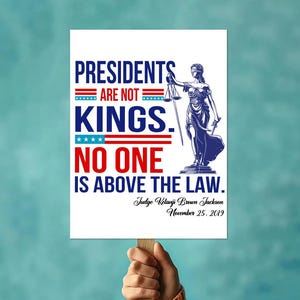 Presidents Are Not Kings Protest Sign PRINTABLE, Anti-Trump Protest Poster Sign For March, Digital Download, Political Activist Rally Sign