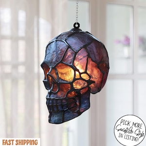 Glass Skull Lamp - Etsy