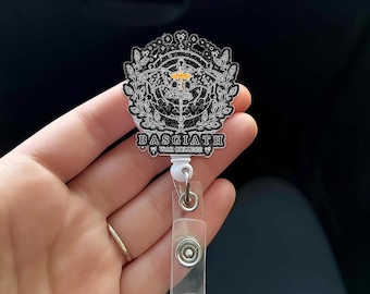 Dragon Badge Reel, Book Nerd Badge Reel, Retractable Badge Reel, Interchangeable Badge Reel, Book Lovers, Booktok, 4th wing