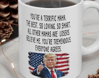 Funny Trump Mama Coffee Mug, Mother&#39;s Day Trump Gag  Gift, Mom Cup, Gift From Daughter, Mom Gift Ideas, Mom Birthday Gift, Custom Mom Gift