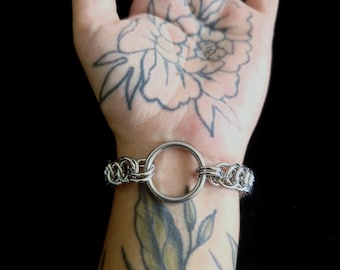 Chainmail Bracelet, Half Persian Stainless Steel or Aluminum Chainmaille