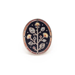Eucalyptus - Hard Enamel Pin w/ Black Rubber Pin Clutch