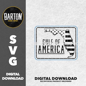Gulf of America SVG File - Patriotic Digital Download - Trump-Inspired Gulf of Mexico Redesign - Hats, T-Shirts, Crafting