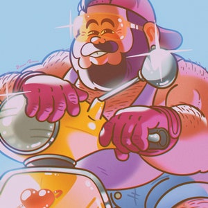 11x14 PRINT - Vespa Boy